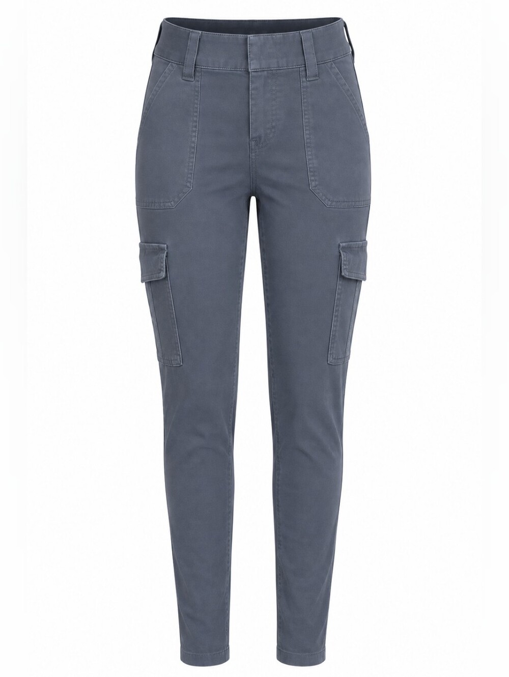 SPANX | Slate Gray Stretch Twill Skinny Cargo Faux Fly Pull On Pants | XL Tall